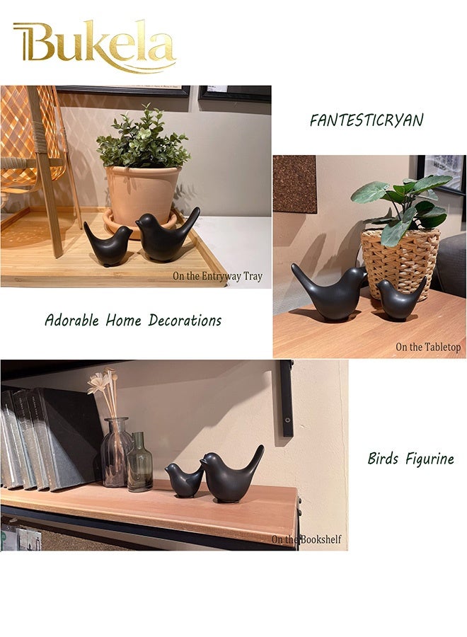 كيلا تماثيل حيوانات صغيرة للديكور المنزلي على الطراز الحديث زخارف سوداء لغرفة المعيشة وغرفة النوم وسطح المكتب والخزائن... - Image 2